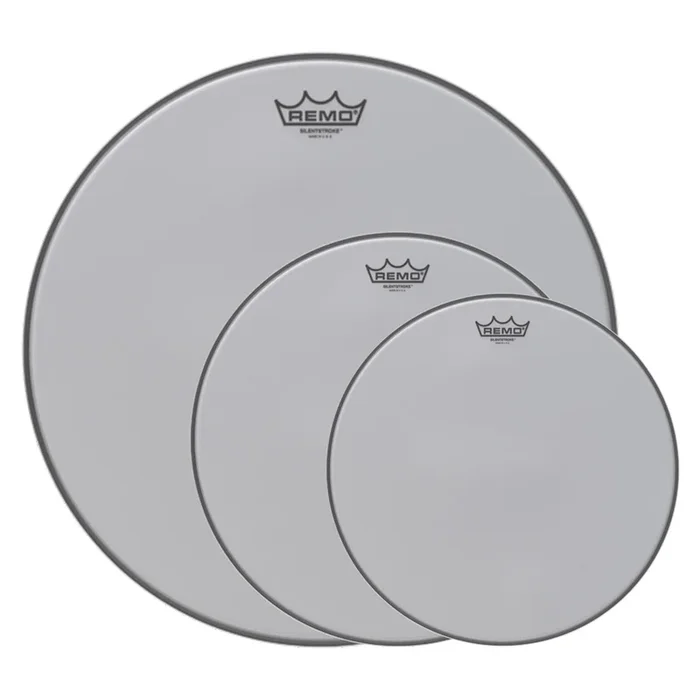 Remo 12/14/20″ Silentstroke Drumhead (3 Pack Bundle)