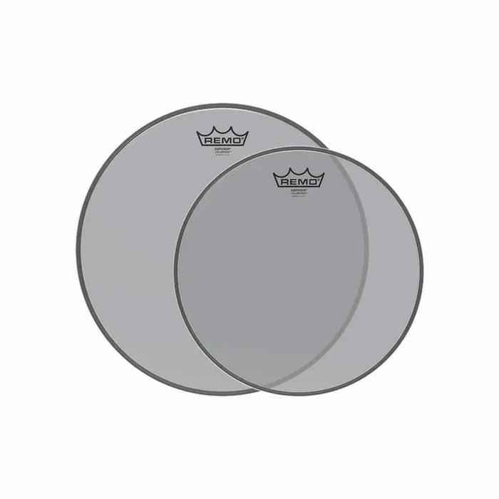 Remo 12/14″ Emperor Colortone Smoke Drumhead (2 Pack Bundle)