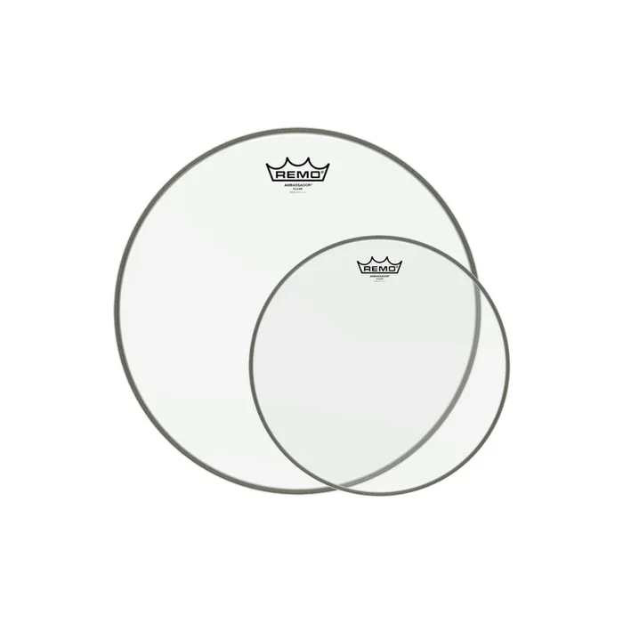 Remo 12/16″ Ambassador Clear Drumhead (2 Pack Bundle)