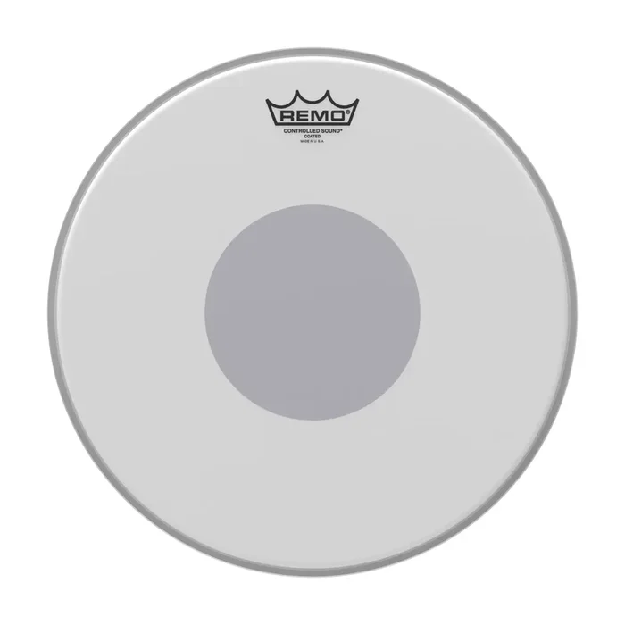Remo 14″ Cuero Controlled Sound Coated Black Dot
