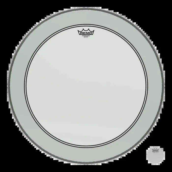 Remo 23″ Powerstroke P3 Clear Bass Drumhead