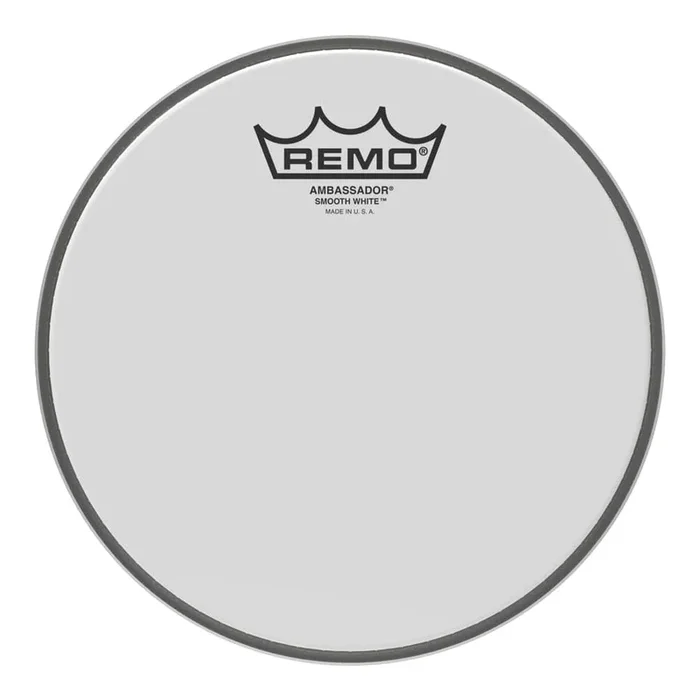 Remo Ambassador Smooth White Drumhead 8″