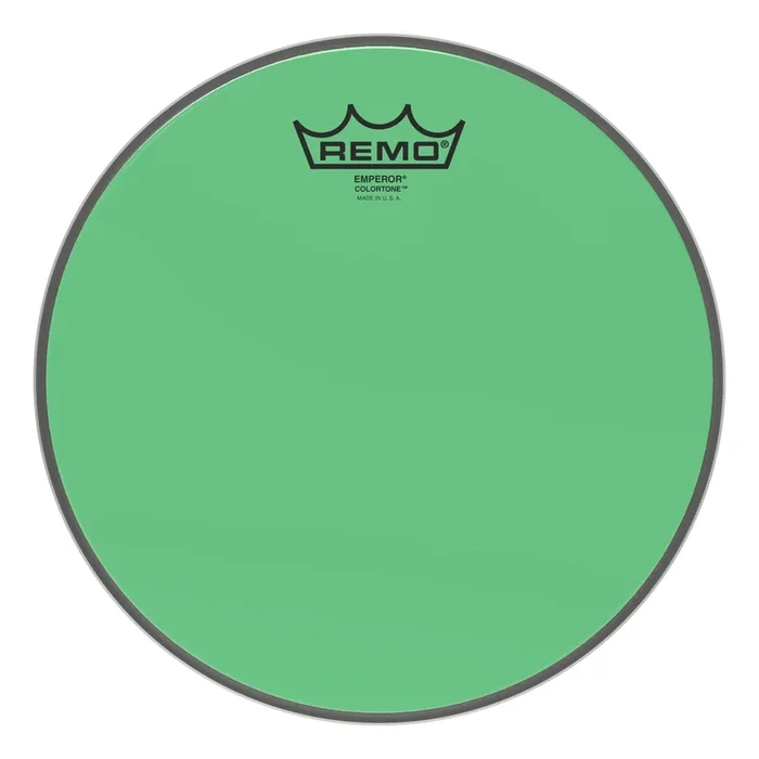 Remo Emperor Colortone Green Drumhead 10″
