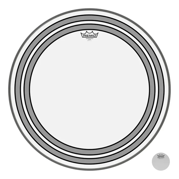 Remo Powersonic Clear Bass Drumhead 22″