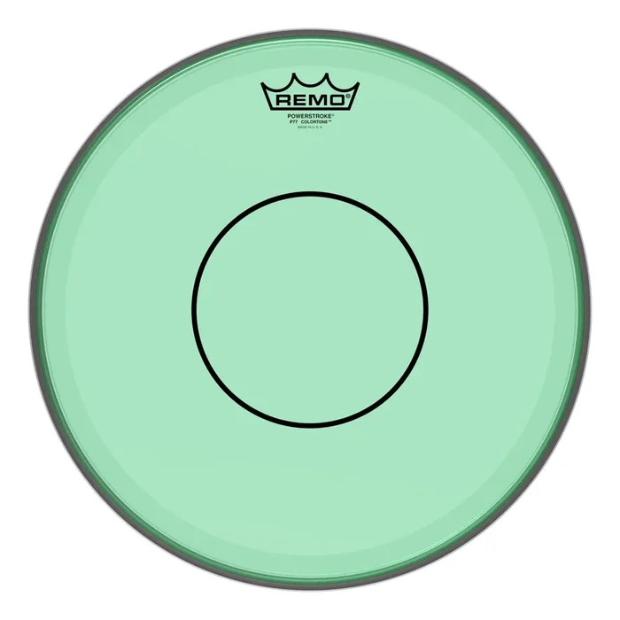 Remo Powerstroke 77 Colortone Green Snare Drumhead 13″