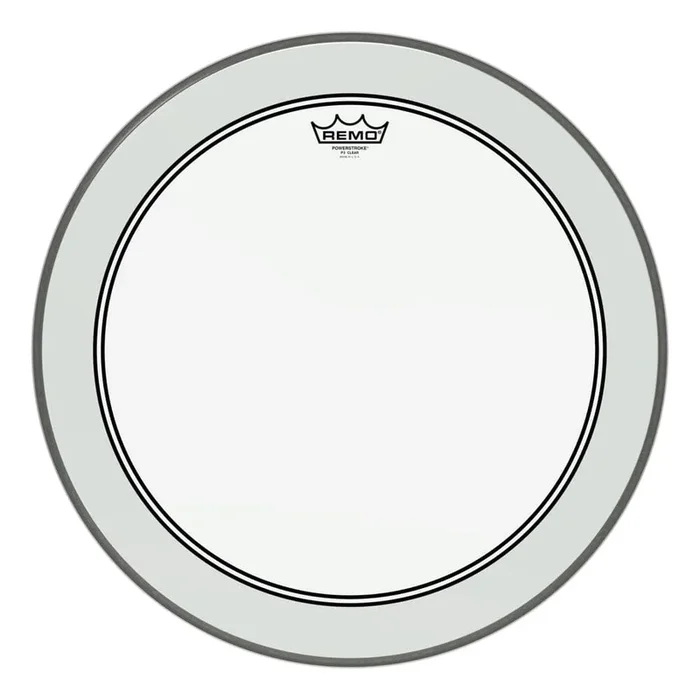 Remo Powerstroke P3 Clear Bass Drumhead 22″ w/Impact Patch