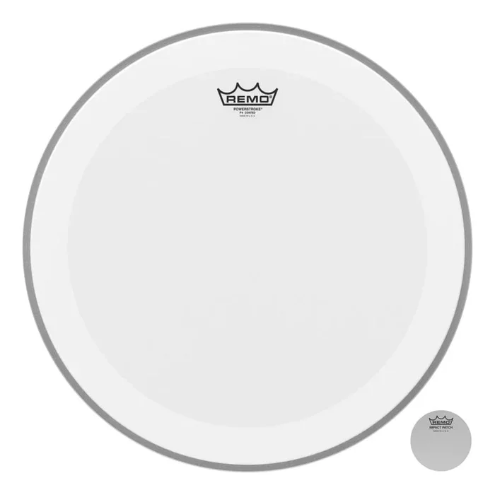Remo Powerstroke P4 Coated Bass Drumhead 20″ w/Impact Patch