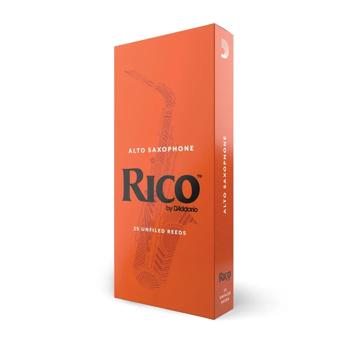 Rico Alto Saxophone Reeds, Strength 1.5, 25-pack