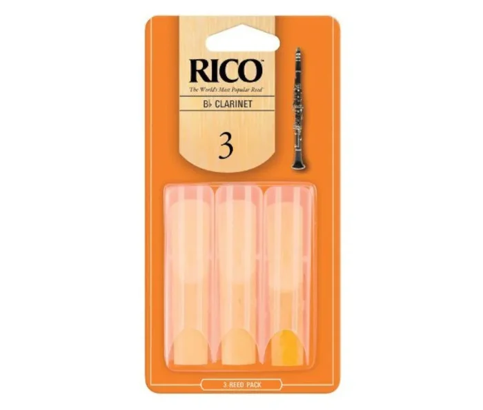Rico by D’Addario #3 Bb Clarinet Reeds – 3 pack