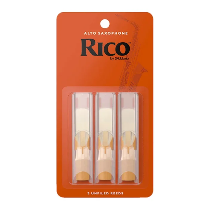Rico by D’Addario Alto Sax Reeds, Strength 3.5 – 3 Pack