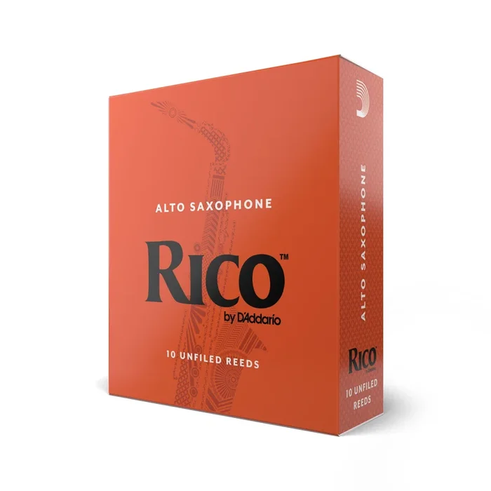 Rico by D’Addario Alto Saxophone Reeds, Strength 2.5, 10-pack