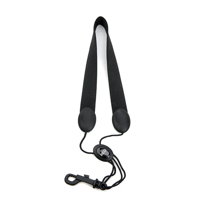 Rico by D’Addario Soprano / Alto Sax Strap, Snap Hook – Black