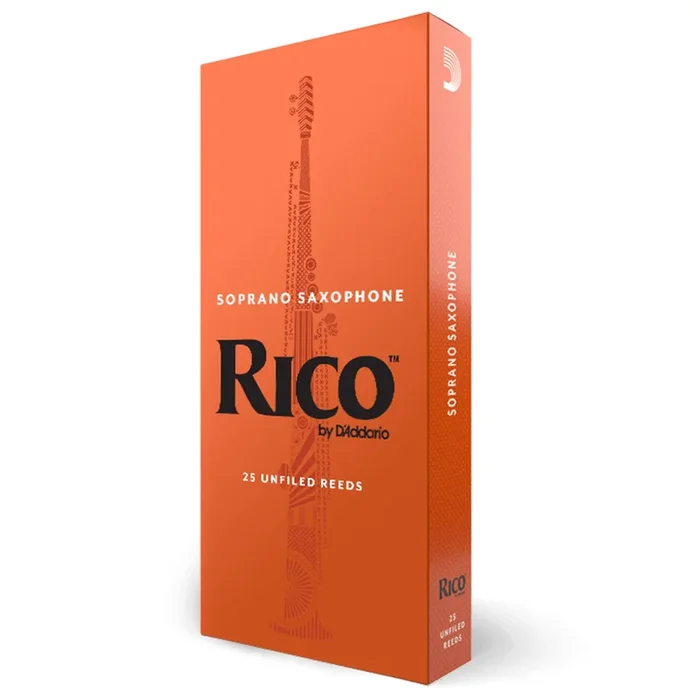 Rico by D’Addario Soprano Sax Reeds, Strength 2.5, 25-pack