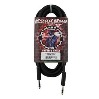 RoadHog 10′ 1/4″TRS-1/4″TRS Cable