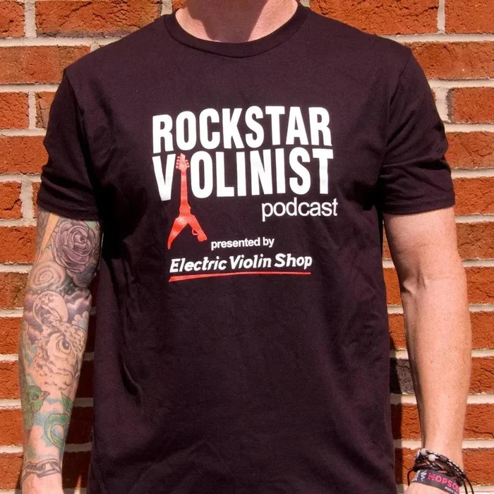 Rockstar Violinist Podcast T-Shirt – Gildan Softstyle® cotton, Men’s & Women’s sizes