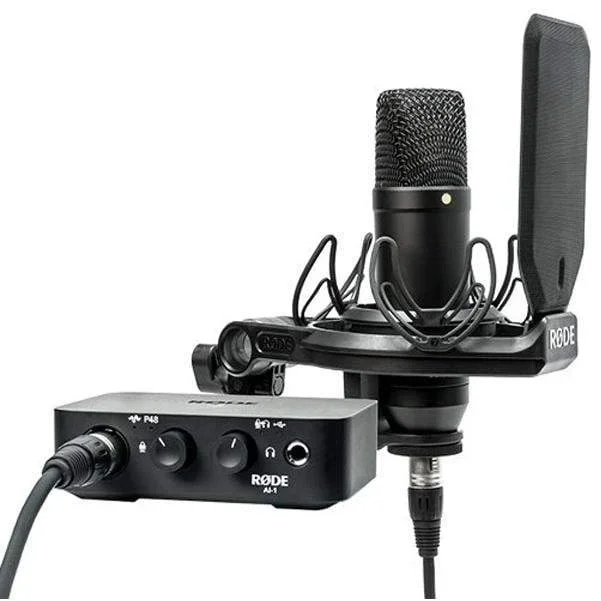 Rode NT1 Condenser Microphone & One-Channel USB Audio Interface Pack