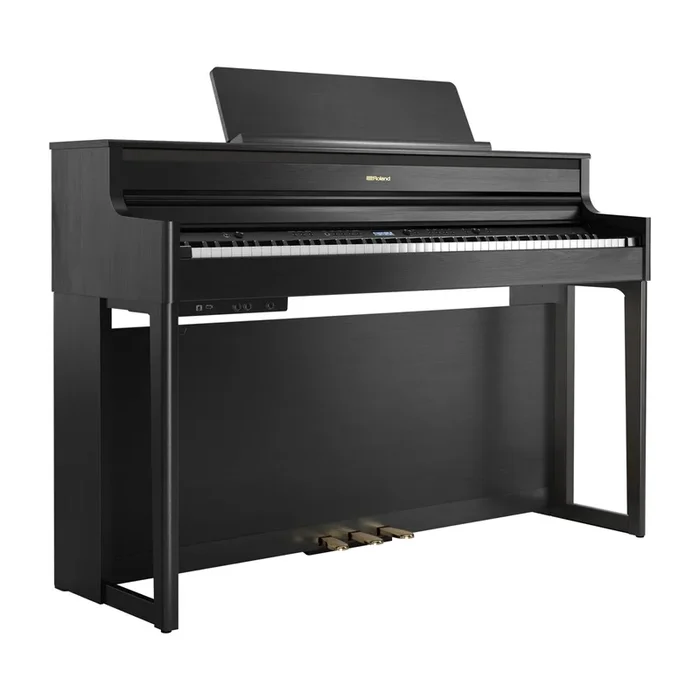 Roland HP704 Upright Digital Piano – Charcoal Black