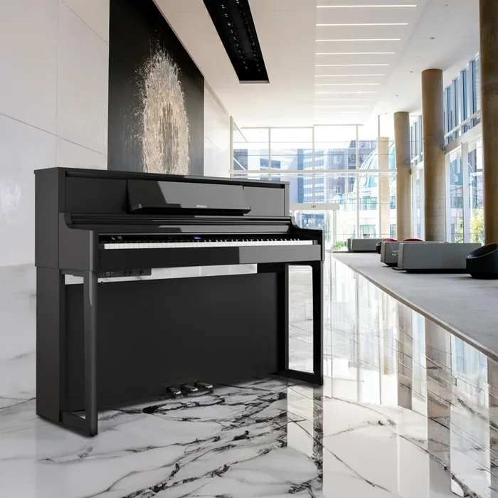 Roland LX-5 Digital Piano with Bench – Polished Ebony