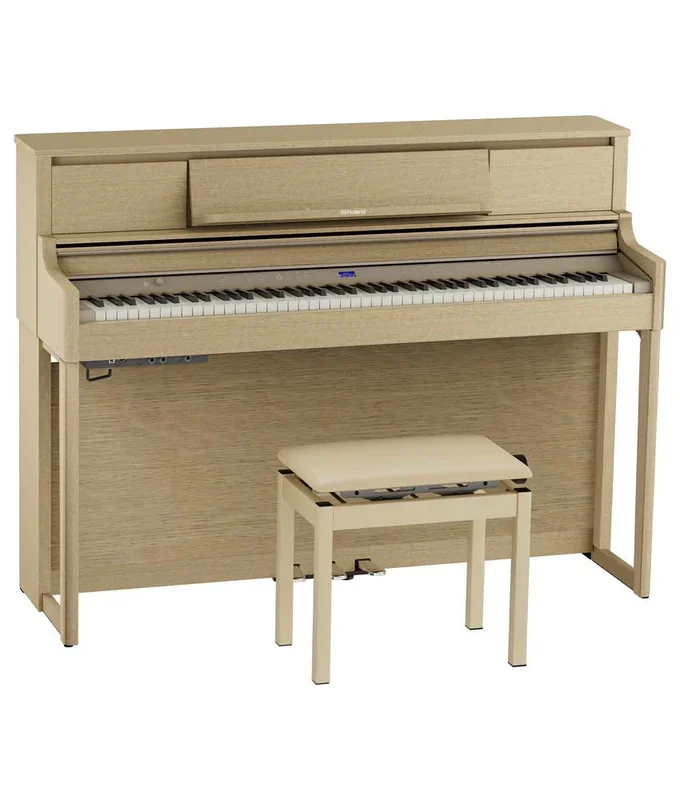 Roland LX-5 Digital Upright Piano w/ Bench and Stand – Light Oak