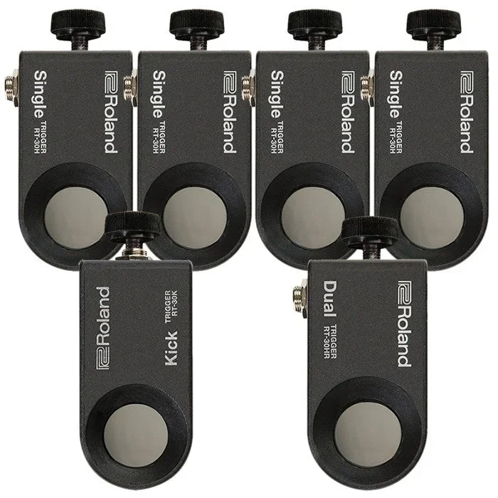 Roland RT-30K with RT-30HR/RT-30H Acoustic Drum Trigger 6-PIECE PAK