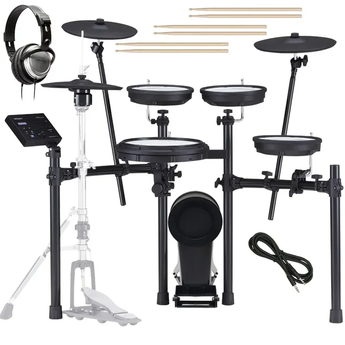 Roland TD-07KVX V-Drums Electronic Drum Set BONUS PAK