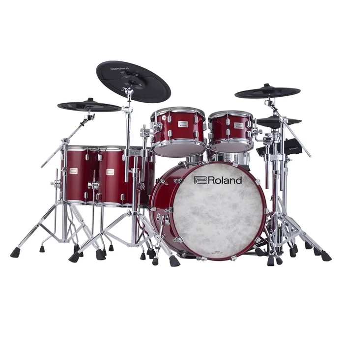 Roland VAD716 V-Drums Electronic Drum Set – Gloss Cherry