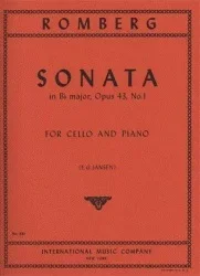 Romberg (Jansen): Sonata No.1 in Bb Major, Op.43 (cello & piano)
