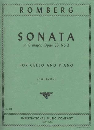 Romberg (Jansen): Sonata No.2 in G Major, Op.38 (cello & piano)