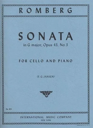 Romberg (Jansen): Sonata No.3 in G Major, Op.43 (cello & piano)