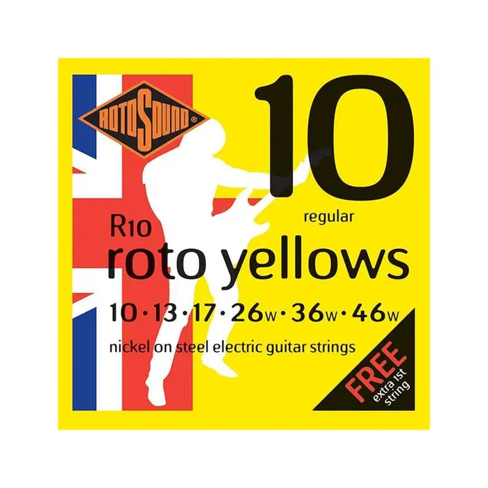 Rotosound R10 Roto Yellows Electric String Set – 10-46