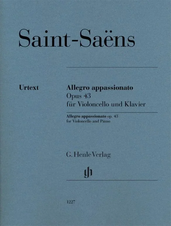 Saint Saens, Allegro Appassionato Op. 43 for Cello and Piano (Henle)