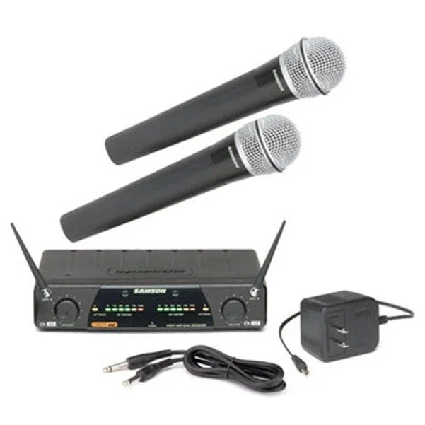 Samson CR277 Dual Channel UHF Wireless Microphone System