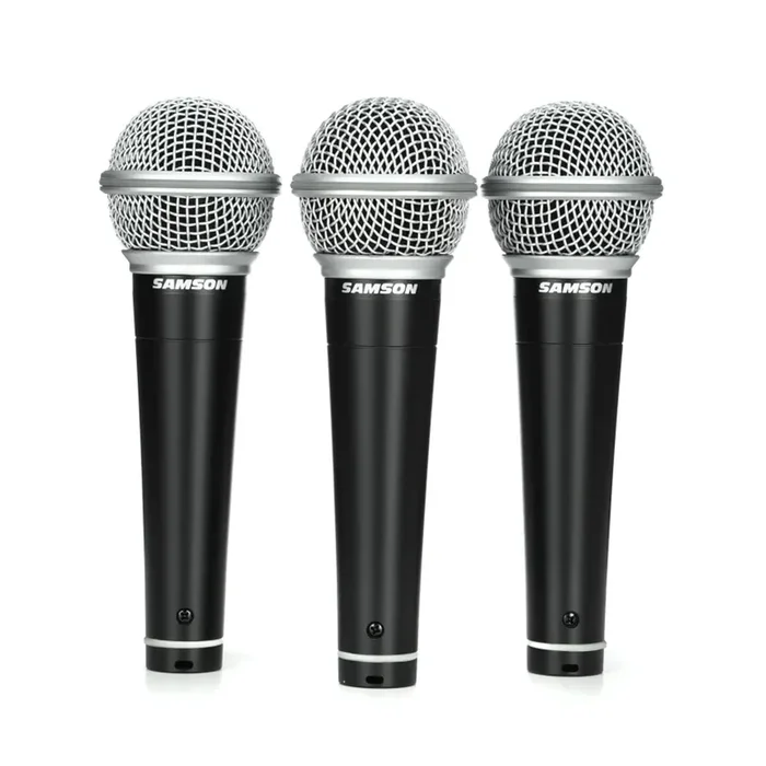 Samson R21 Cardioid Dynamic Vocal Microphone – 3-pack