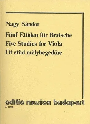 Sandor, Nagy: Five Studies for Viola