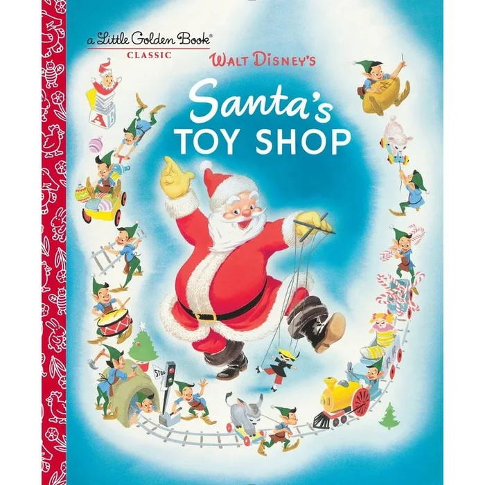 Santa’s toy shop golden book