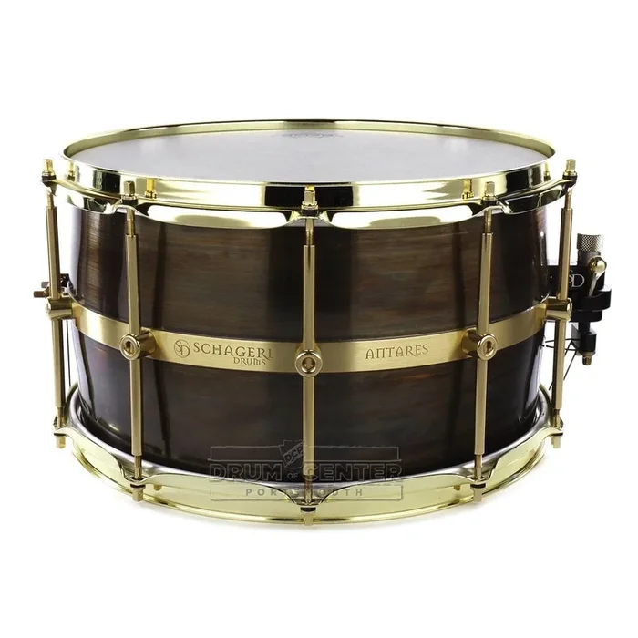 Schagerl Antares Snare Drum 14×8 Brass, Custom Dark