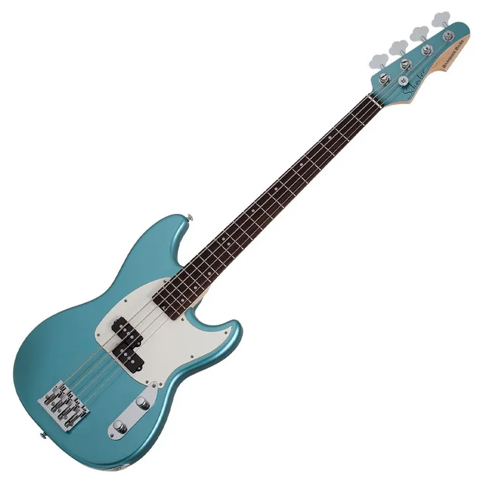 Schecter Banshee Bass Short Scale 4-String Bass Guitar – Vintage Pelham Blue