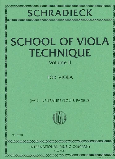 Schradieck, H. (Neubauer/Pagels, ed.): School of Viola Technique, Vol. 2 (viola)