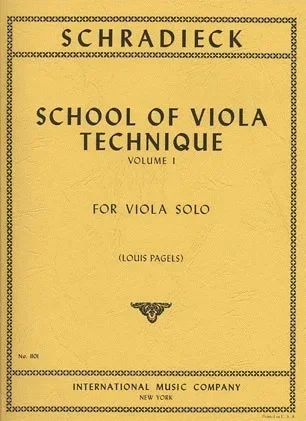 Schradieck (Pagels): School of Viola Technique Vol.1