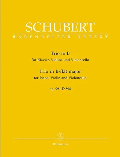 Schubert (Feil): Piano Trio in Bb Major, D898, Op.99 (violin, cello, & piano) Barenreiter