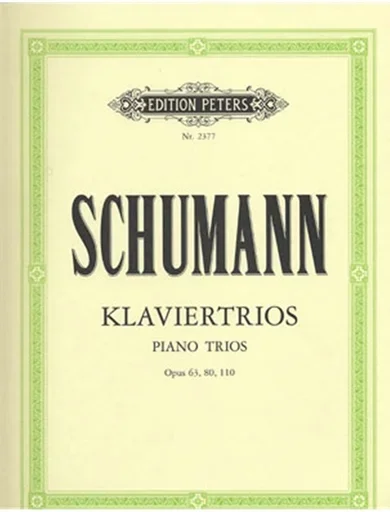 Schumann, R.: Piano Trios/Klaviertrios, Op.63, 80, and 110 (violin, cello, and piano)