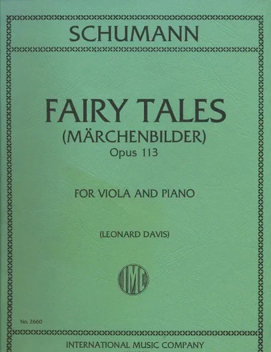 Schumann, Robert (Leonard Davis, ed): Fairy Tales-Marchenbilder, Op. 223 (viola & piano)