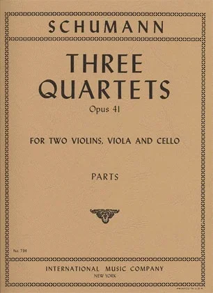 Schumann, Robert: Three Quartets Op.41 (string quartet)