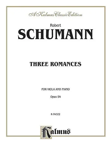 Schumann, Robert: Three Romances Op.94 (viola & piano)