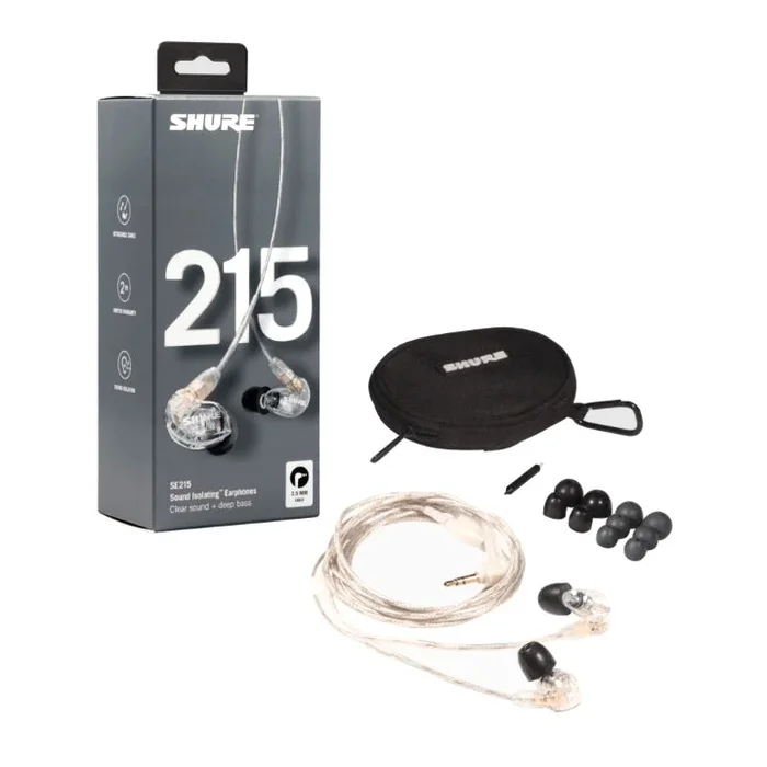 SE215 Sound Isolating Earphones – Clear