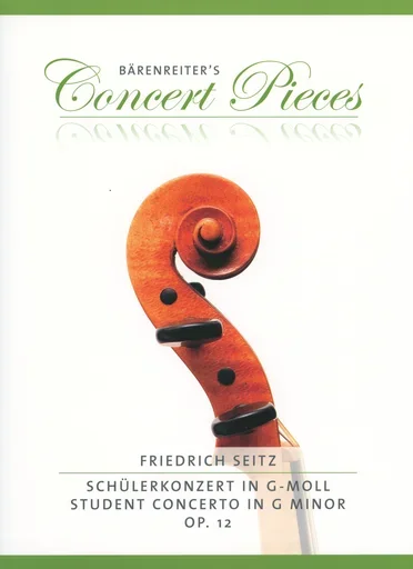 Seitz, F.: Student Concerto in G minor Op. 12 (violin & piano) Barenreiter