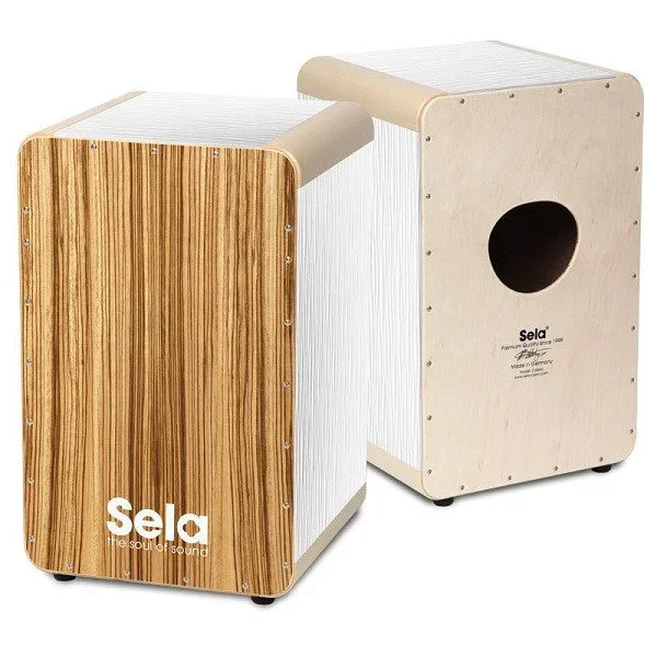 Sela SE 022 Wave Cajon White Zebrano