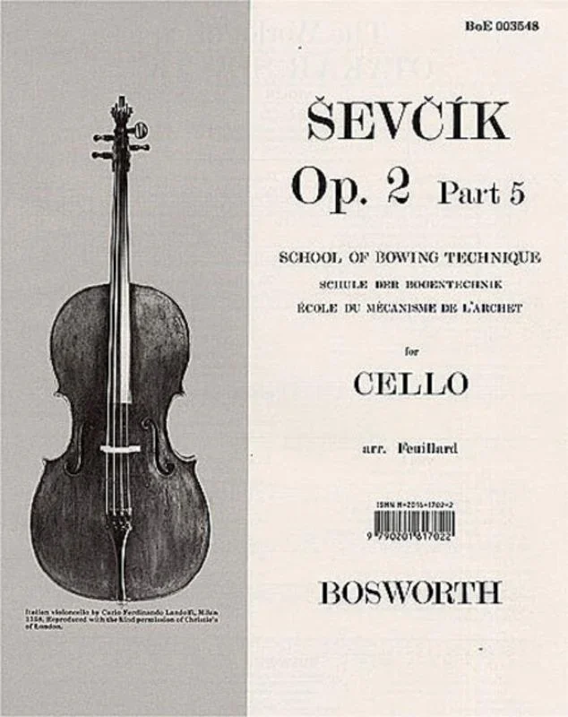 Sevcik, Op. 2 Part 5 for Cello (Bosworth)