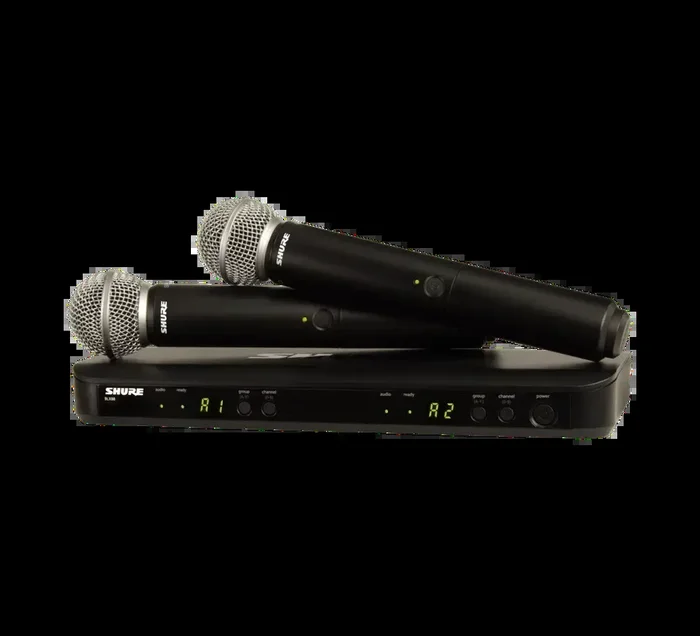 Shure Dual Channel Wireless Handheld Microphone System | BLX288 – SM58
