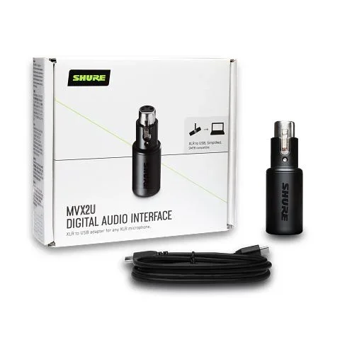 Shure Motive MVX2U XLR to USB Adapter Recording Interface